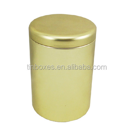 round tinplate can for storage