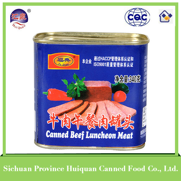 2014 hot selling types canned food products corned beef