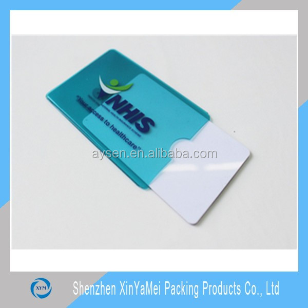 PVC Material and Business Card Use hard pvc card case holder