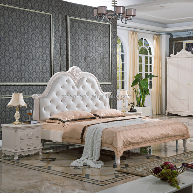 Luxe italienne sculpté à la main chambre meubles lit lots de ... Chambre a coucher italienne de luxe