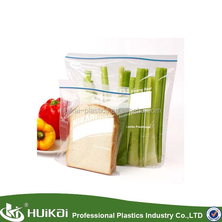 white zip lock plastic bags , food storage bag, resealable zip lock bag