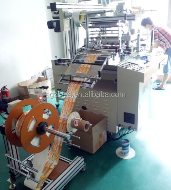 Automatic dispenser roll printing red wine labels