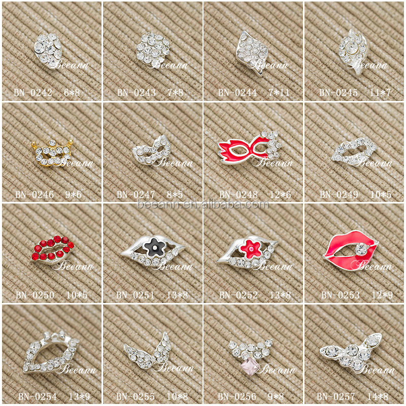 diyネイルhq2014年fashionalの合金の宝石類の卸売3dネイルアート問屋・仕入れ・卸・卸売り