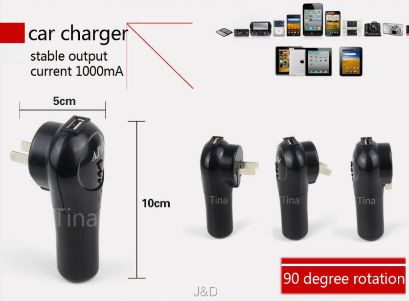 New Design 10 in 1 USB Car Charger Cable Universal Chargers for Smartphone