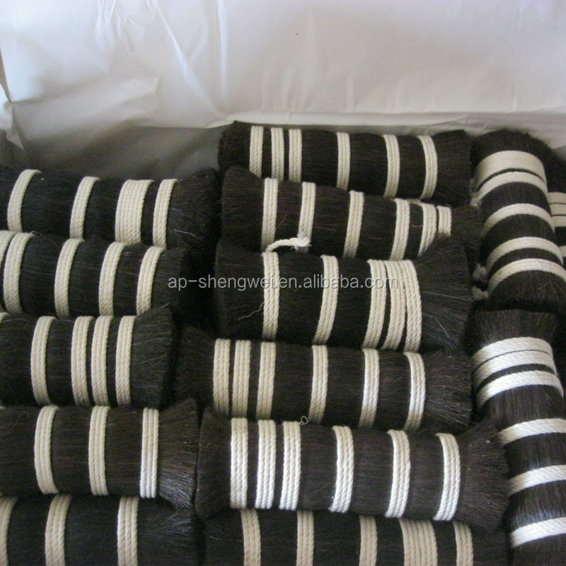 Chinese black single drawn horse mane