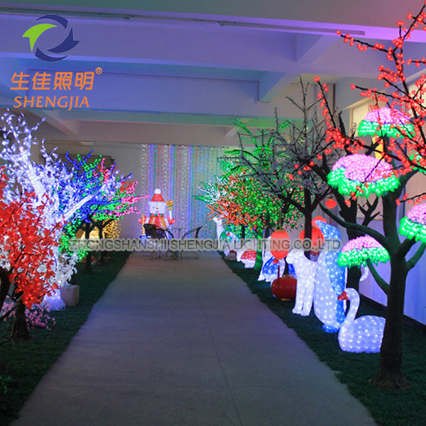Specifications can be customized led christmas tree lights of innovation product artificial mushroom