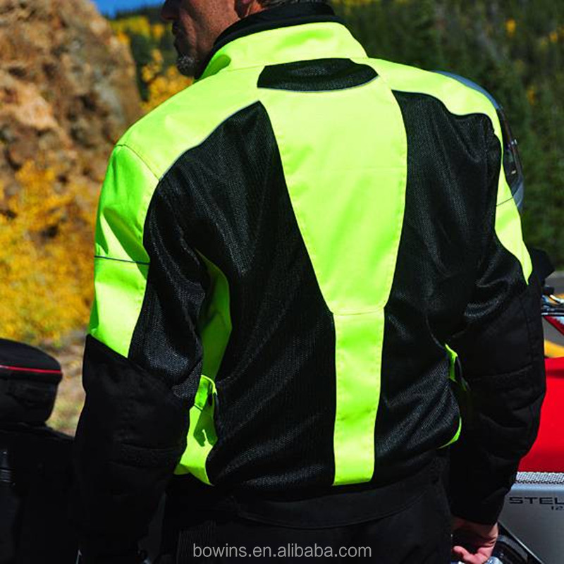 黄色のオートバイのレーシングジャケット、 ファッションモトクロスジャケット男性用仕入れ・メーカー・工場
