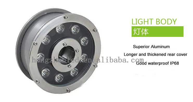高品質rgb 9ワットミニラウンドledライトプールライト中国メーカー仕入れ・メーカー・工場