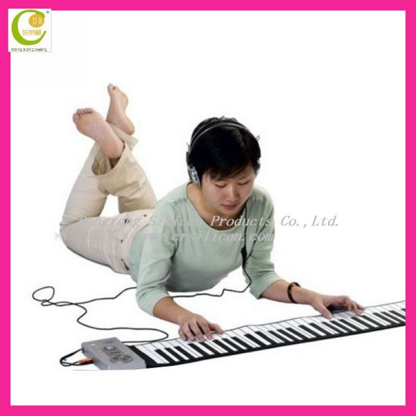 54- キーボード電子2014年- 最善売れた電子ピアノオルガン54鍵midiとデジタルusbロール- アップ柔らかいシリコーン問屋・仕入れ・卸・卸売り
