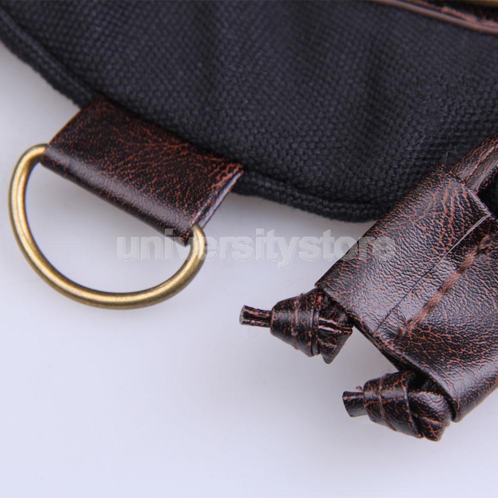 Korea Style Women Multi-pocket Canvas Cross Body Shoulder Bag Handbag