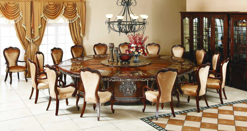 De lujo muebles madera juego de comedor sets para sala comedor ...
