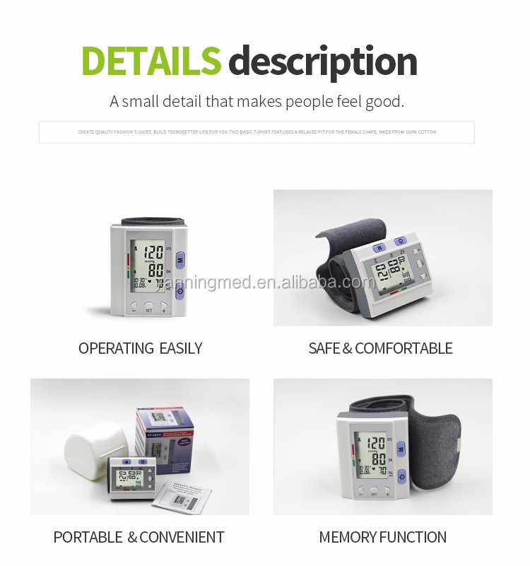 Superior quality ce rohs fcc approval wrist type backlight blood pressure monitor,blood pressure monitor wrist cuff