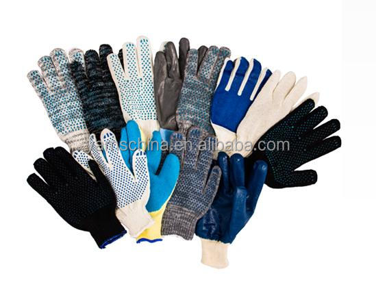 中国工場の輸出2014年熱い販売混合綿ポリエステル糸カザフスタンにニット手袋問屋・仕入れ・卸・卸売り