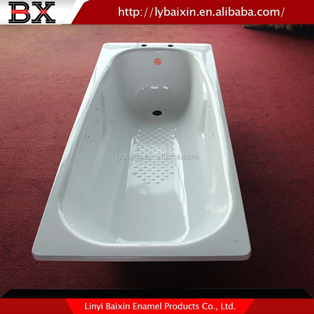Deep Steel Bathtub Steel Bathtub With Antislip,Enameled Steel Bathtub