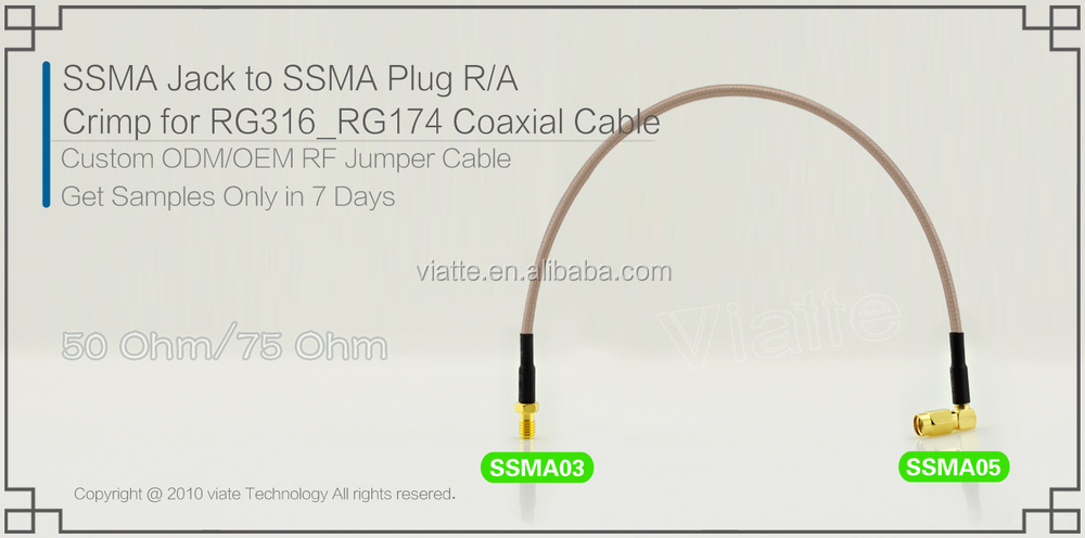 Ssmajack/ssmaメスプラグ/maler/に圧着力をrg316_rg174用同軸ケーブルのコネクター仕入れ・メーカー・工場