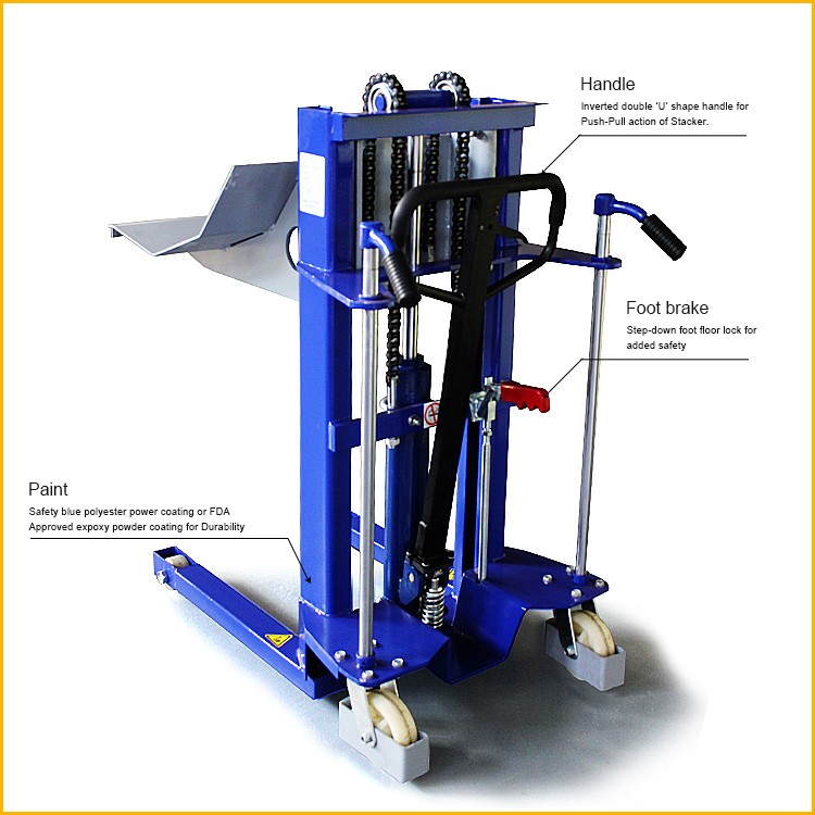 Sinolift Cty1000m700 Manual Hydraulic Reel Lift Stacker Buy