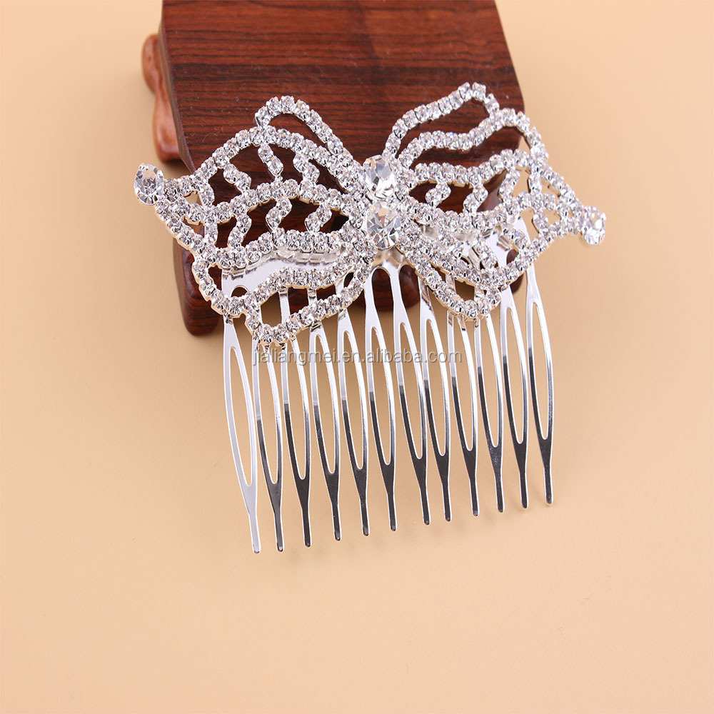 新しいデザインファッションヘアコーム水晶ハンドメイド花嫁の髪の宝石仕入れ・メーカー・工場