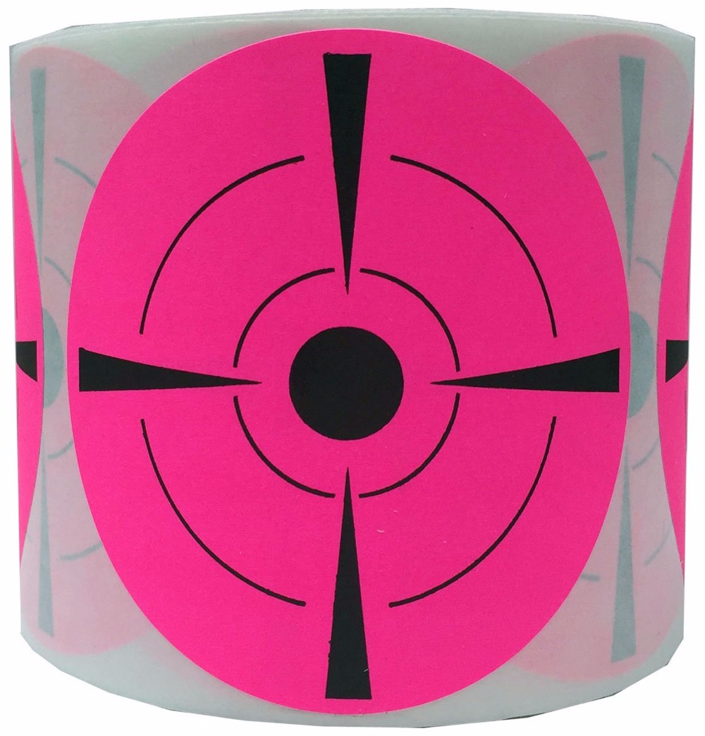 3" Inch 4 Roll Round Adhesive Shooting Targets Target Pasters