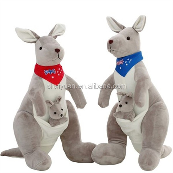 blue kangaroo plush toy