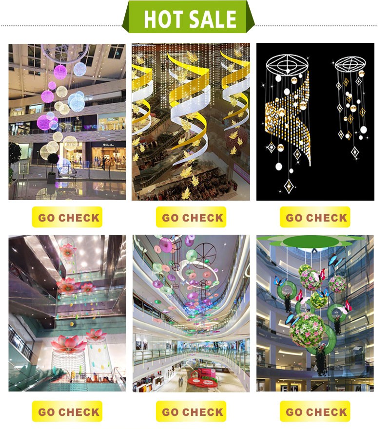 Customize Commercial Shopping Mall Hotel Spring Decoration With