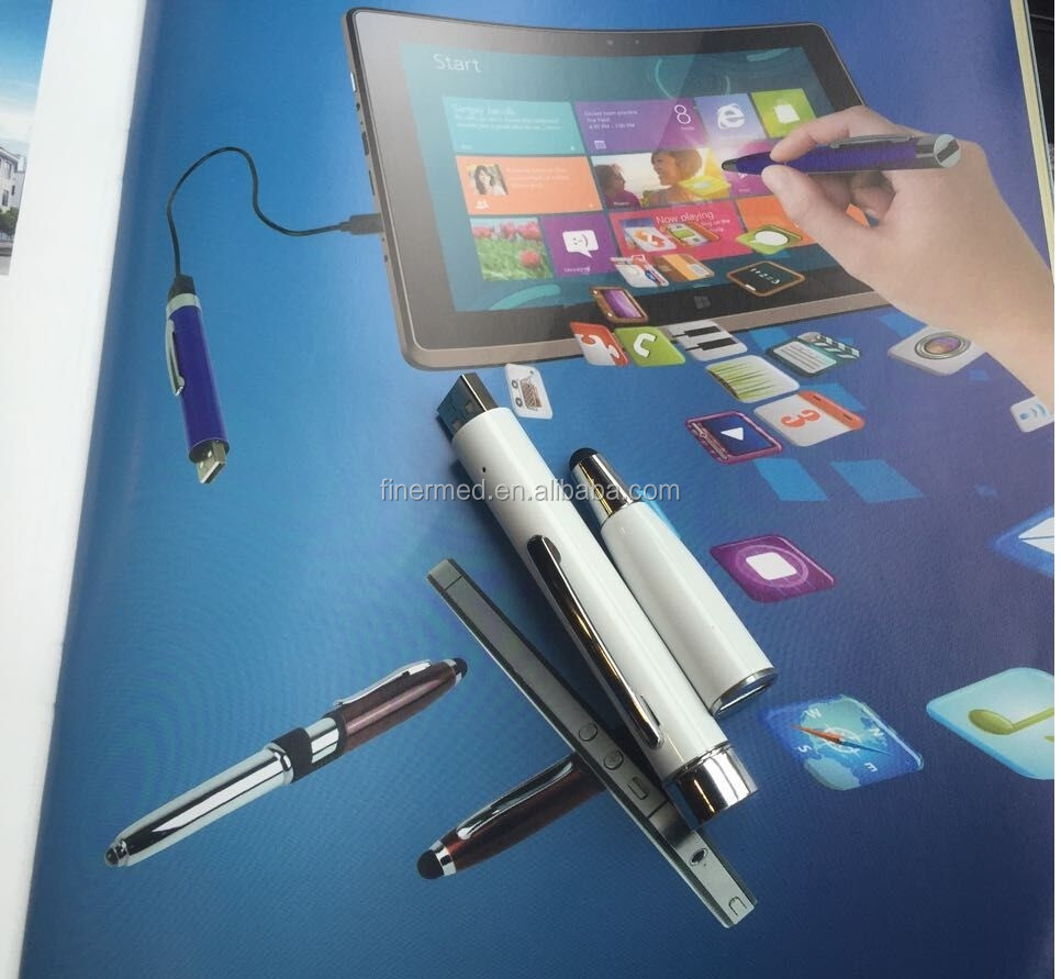 3 In 1 Stylus Pen For Touch Screens With Led Flashlight And Pen Buy