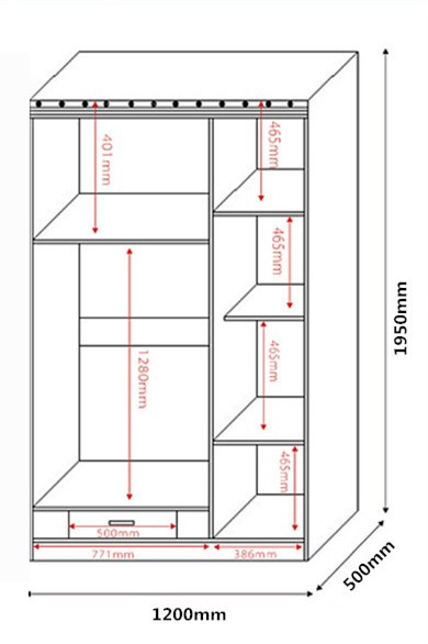 カラフルなワードローブクローゼットでスライディングミラードア寝室の家具ワードローブデザインターゲットクローゼット仕入れ・メーカー・工場