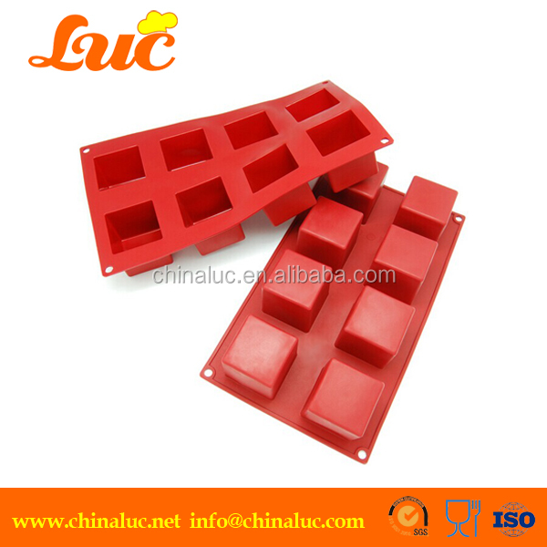 Wholesale Cake Decoration Mould for Cupcake Muffin Chocolate Silicone Baking Pan 6-Cavity Round Shape Silicone Baking Mould