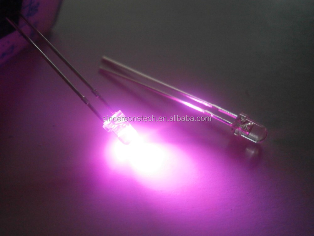 3mm pink led 2000mcd (2)