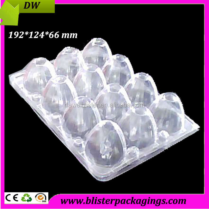 advanced quality pet transparent blister packaging box for eggs