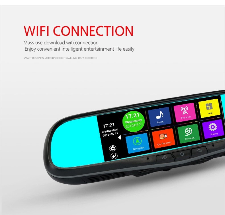 New Style Hidden Camera In Car Mirror Android System 1080p Car Camera