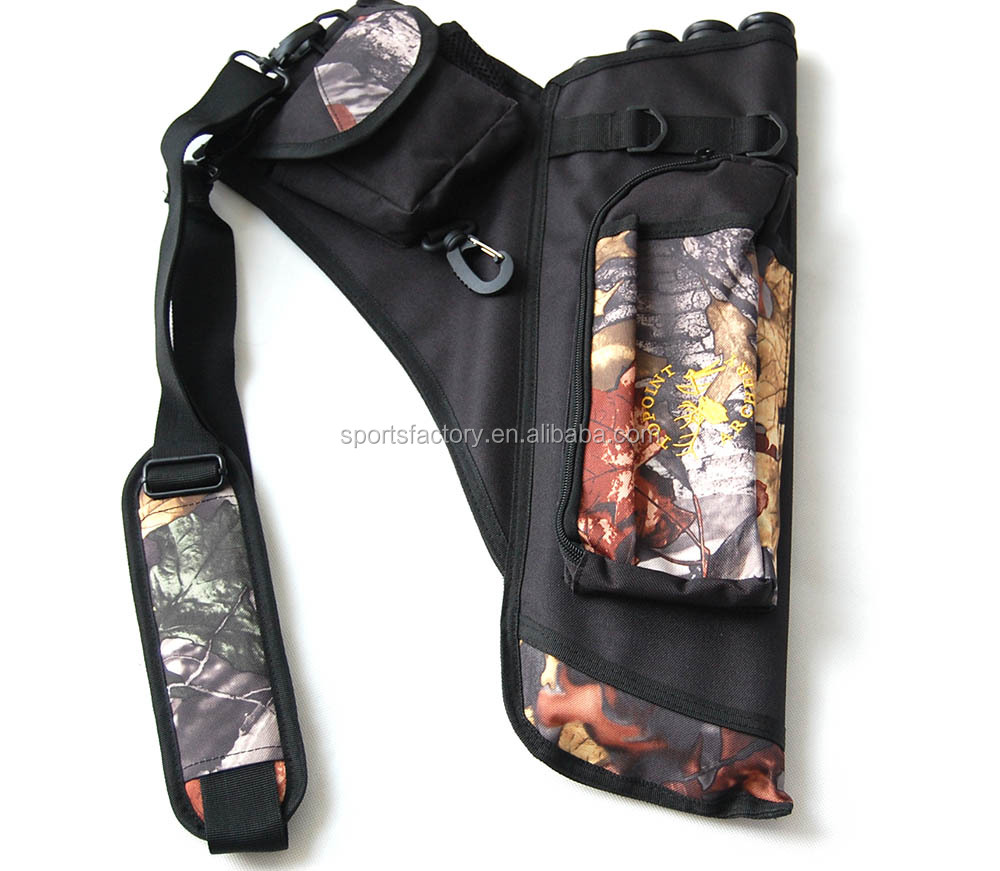 Bionic Camouflage Waist Backpack Arrow Quiver 4x Tubes 3d Bunlded Arrow