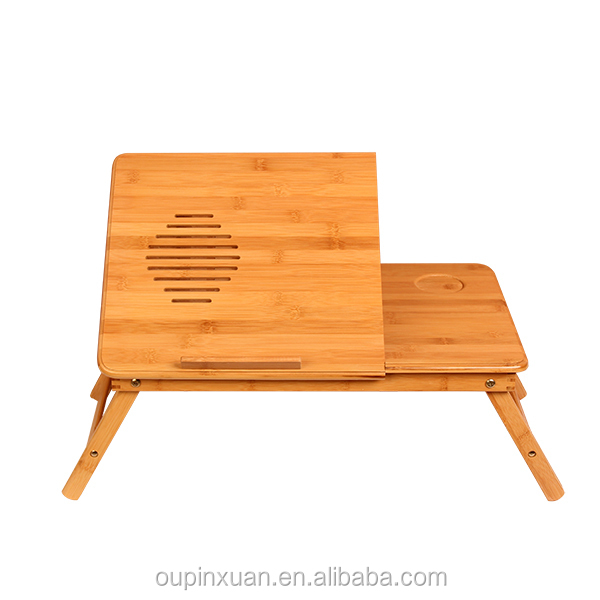新製品2015folding竹引き出し付きラップトップテーブル仕入れ・メーカー・工場