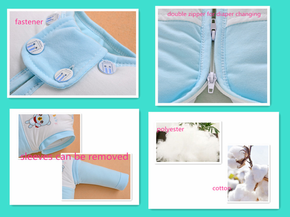 綿100％赤ちゃんの冬の寝袋刺繍付きパターン仕入れ・メーカー・工場