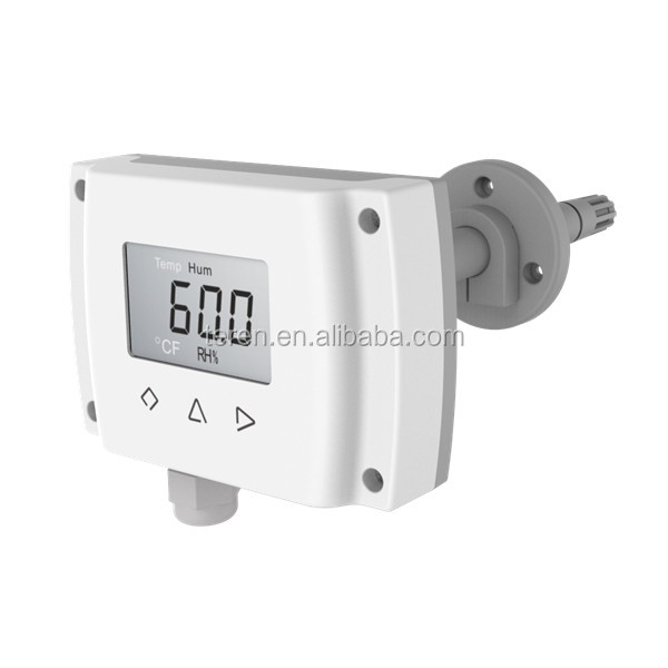 Temperature and Humidity Sensor/Transmitter with Display, Duct Mounted