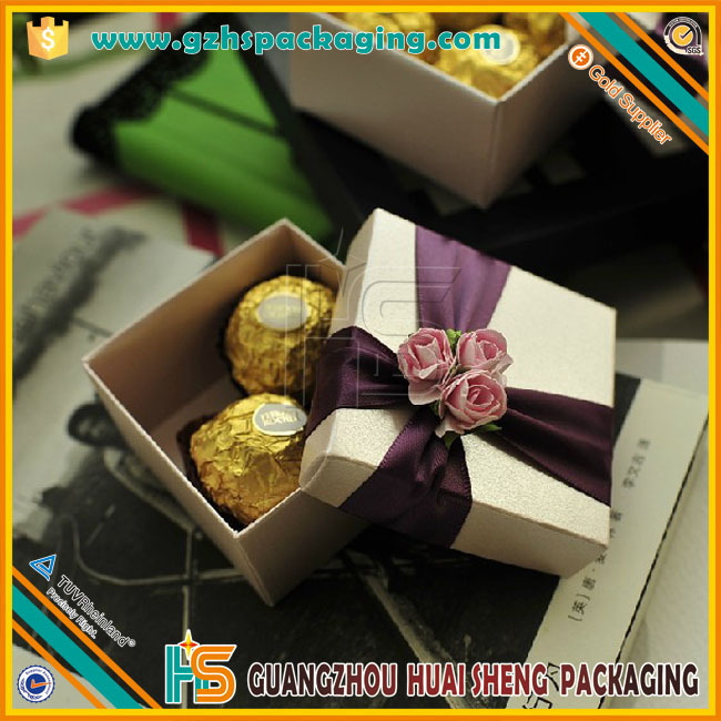 hot decorative wedding gift box with ribbon (9)