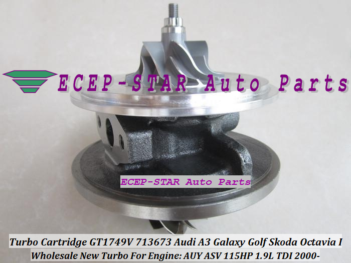 Turbo CHRA Cartridge Turbocharger GT1749V 713673-5006S 713673 For Audi A3 Galaxy Golf Skoda Octavia I 2000- 1.9L TDI AUY ASV 115HP (4)