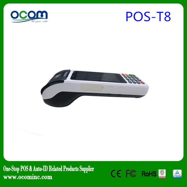 POS-T8: hot selling android pos terminal with printer from factory