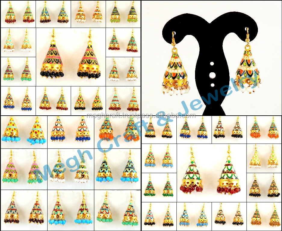 Indian Jhumka Earringmeenakari Jhumka Earringwholesale Indian