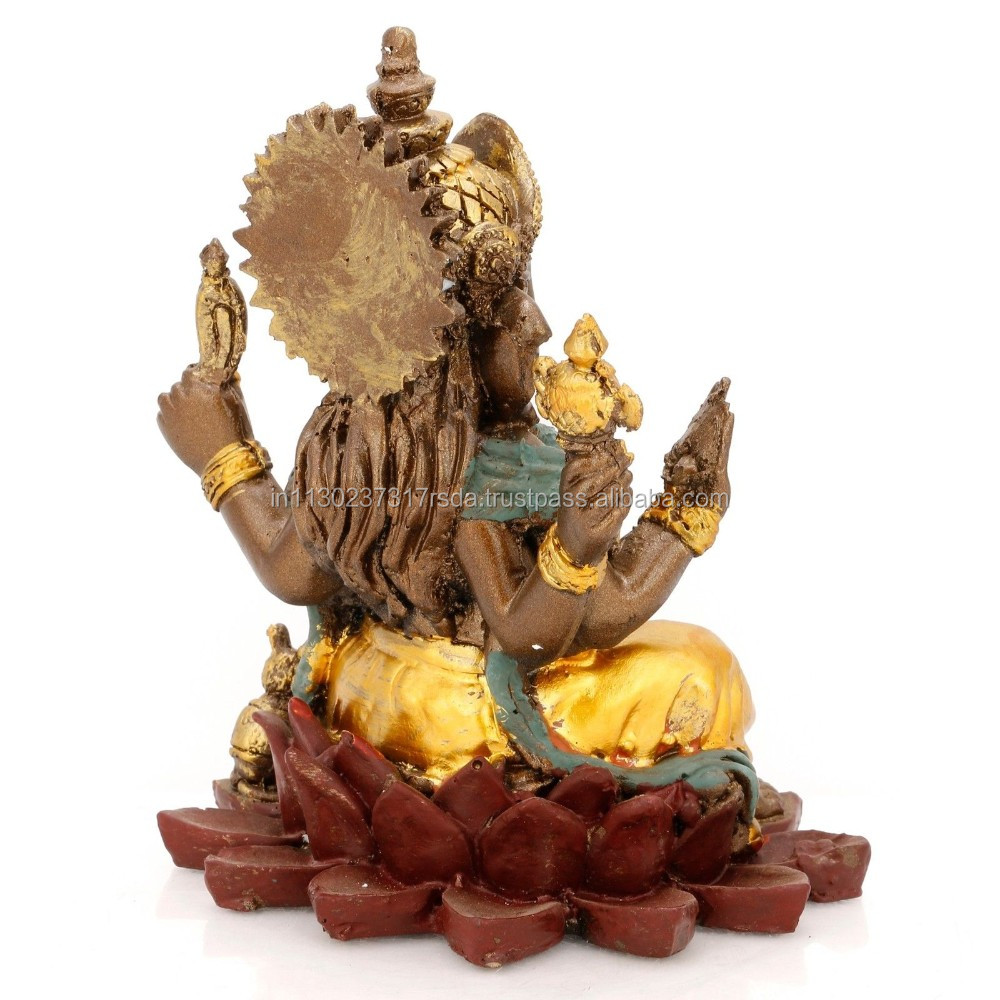 座っガネーシャ像インド神神アイドル藩主蓮ガネーシャ彫刻家の装飾のギフト仕入れ・メーカー・工場