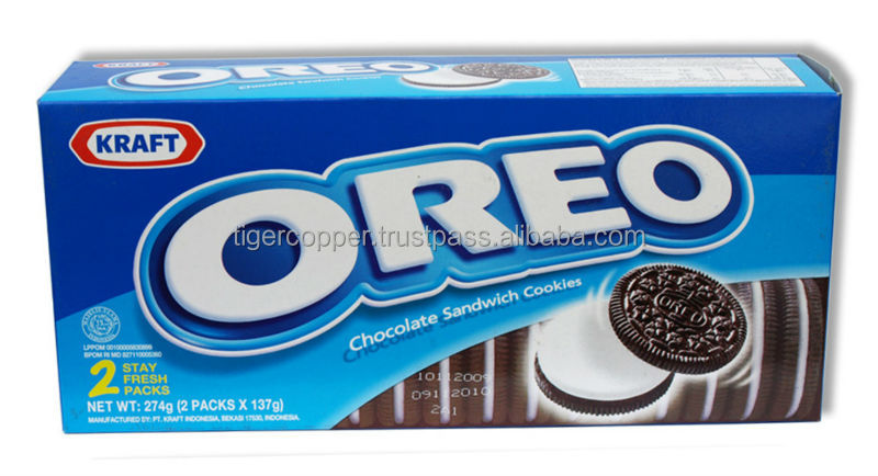 OREO CHOCOLATE SANDWICH COOKIES VANILA FLAVOR PACK 137GOREO CHOCOLATE BISCUITS/OREO BISCUIT/OREO COOKIES