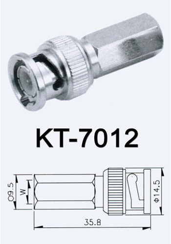 (kt- 7012) のbncオスツイストbncrf同軸コネクタ仕入れ・メーカー・工場