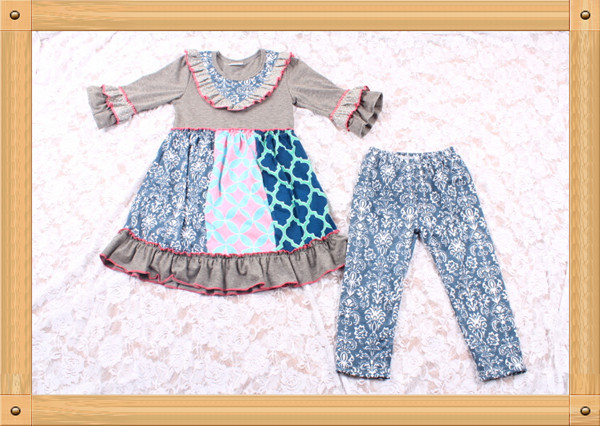 ファッション女の子の四つ葉2015新生児服パジャマ赤ちゃんの服の衣装トルコ子供服スーツパジャマセット仕入れ・メーカー・工場