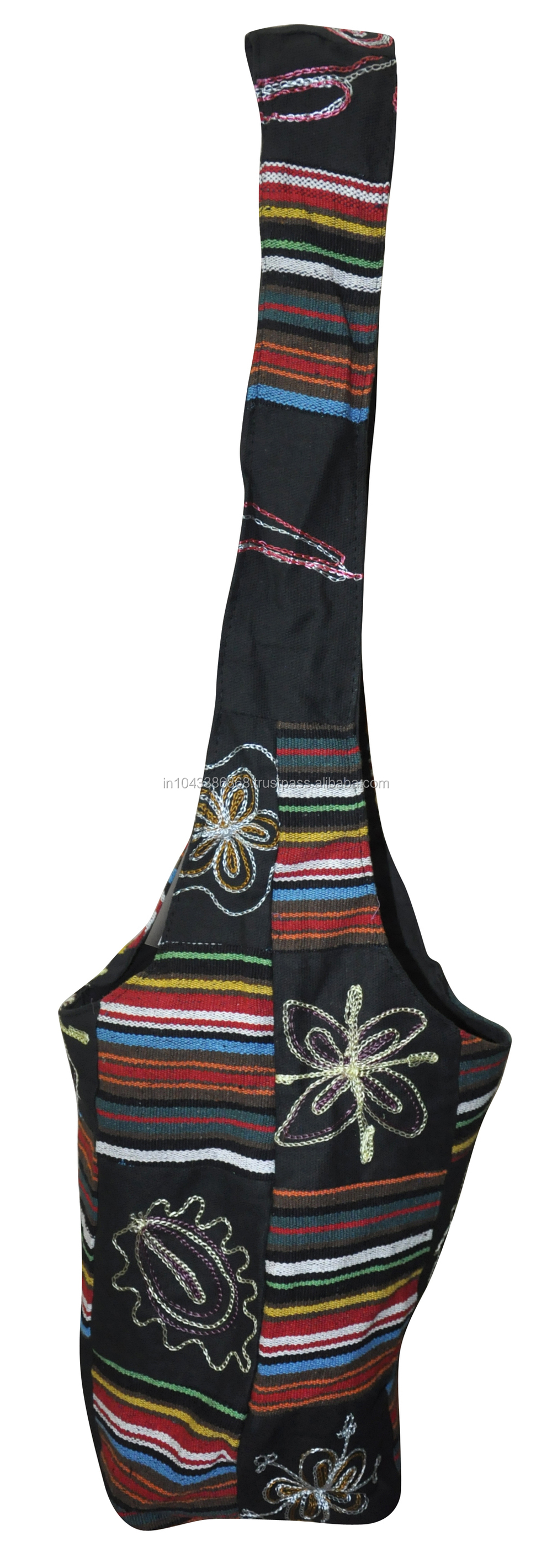 インドの民族刺繍の仕事・パッチワークファッションレディーススリングの綿袋、 綿のタペストリーの売り手問屋・仕入れ・卸・卸売り