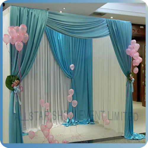 Pipe And Drapes Room Divider Fold Mobile Stage Wedding Decoration