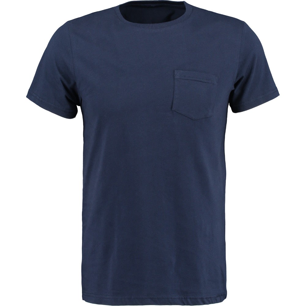 トップ選択製品基本plian中立海軍トーンtシャツで胸ポケットとショートスリーブ、100%綿仕入れ・メーカー・工場