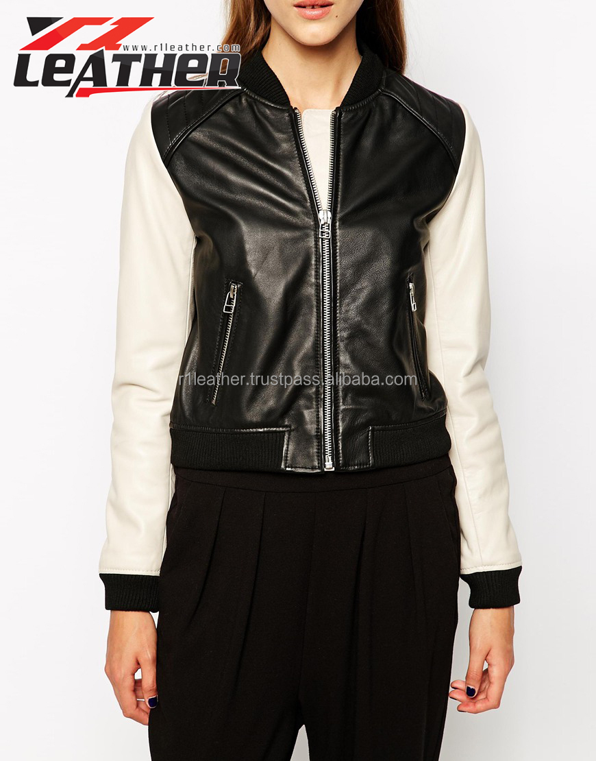 Hot style 2014 veste en cuir mode veste en cuir pour femmes en ...