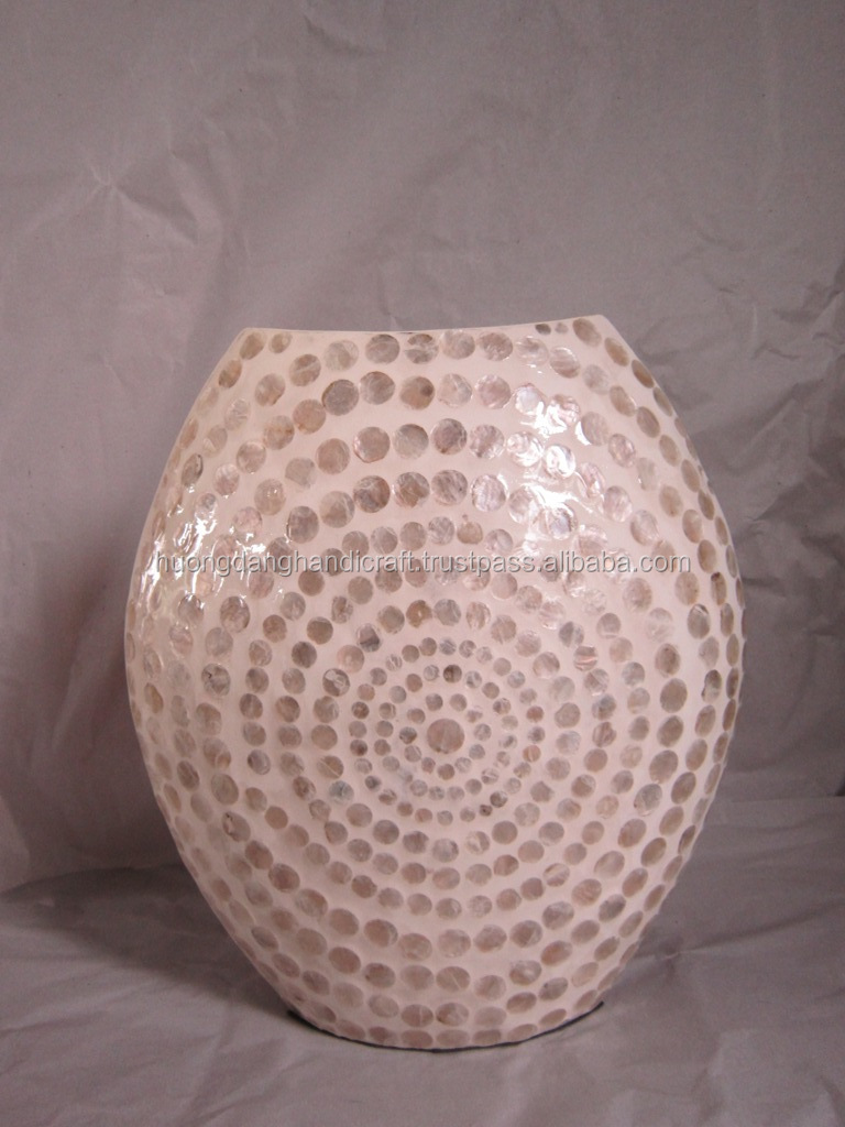 Pink Mother Of Pearl Seashell Pearl Shell Vase For Decorating 100