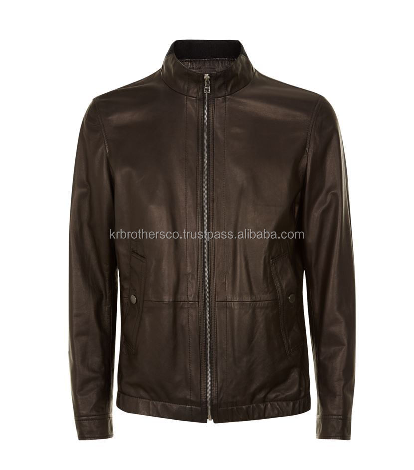 Men Brown Genuine Varsity Leather Jacket.jpg