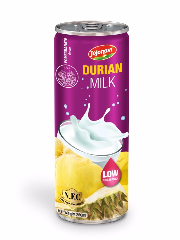 Beverage Exporter Fruit juice producer Durian juice with pomegranate flavour for alu can 250ml HACCP, FDA, HALAL, ISO 2000 Certification.jpg