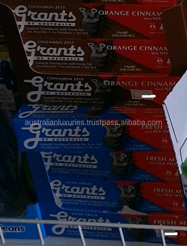 Grants of Australian - Cinnamon Zest Natural Toothpaste Mint KOHSER Certified Orangic Tea Tree Oil